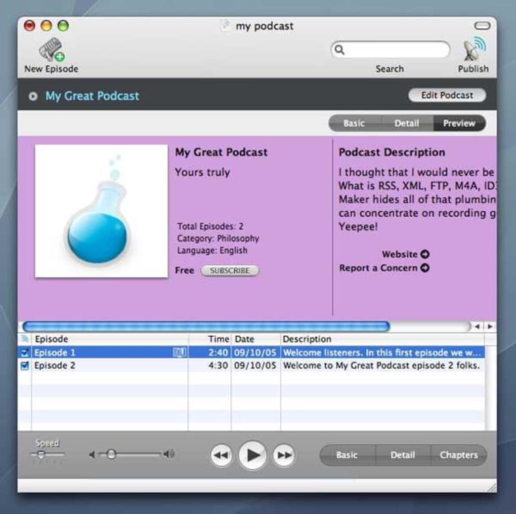 Podcast for mac